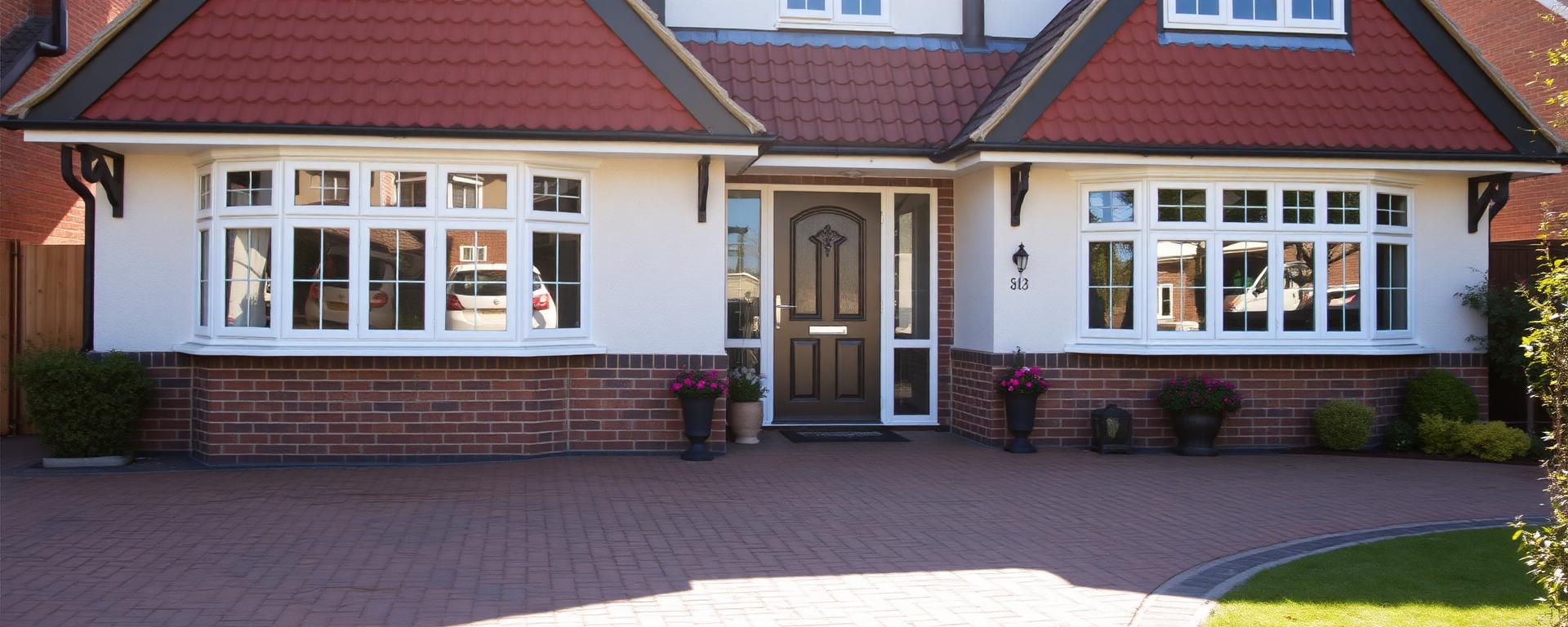 Clean well-maintained British home exterior