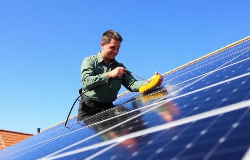 Solar Panel Cleaning service by Moss Men in London & Surrey